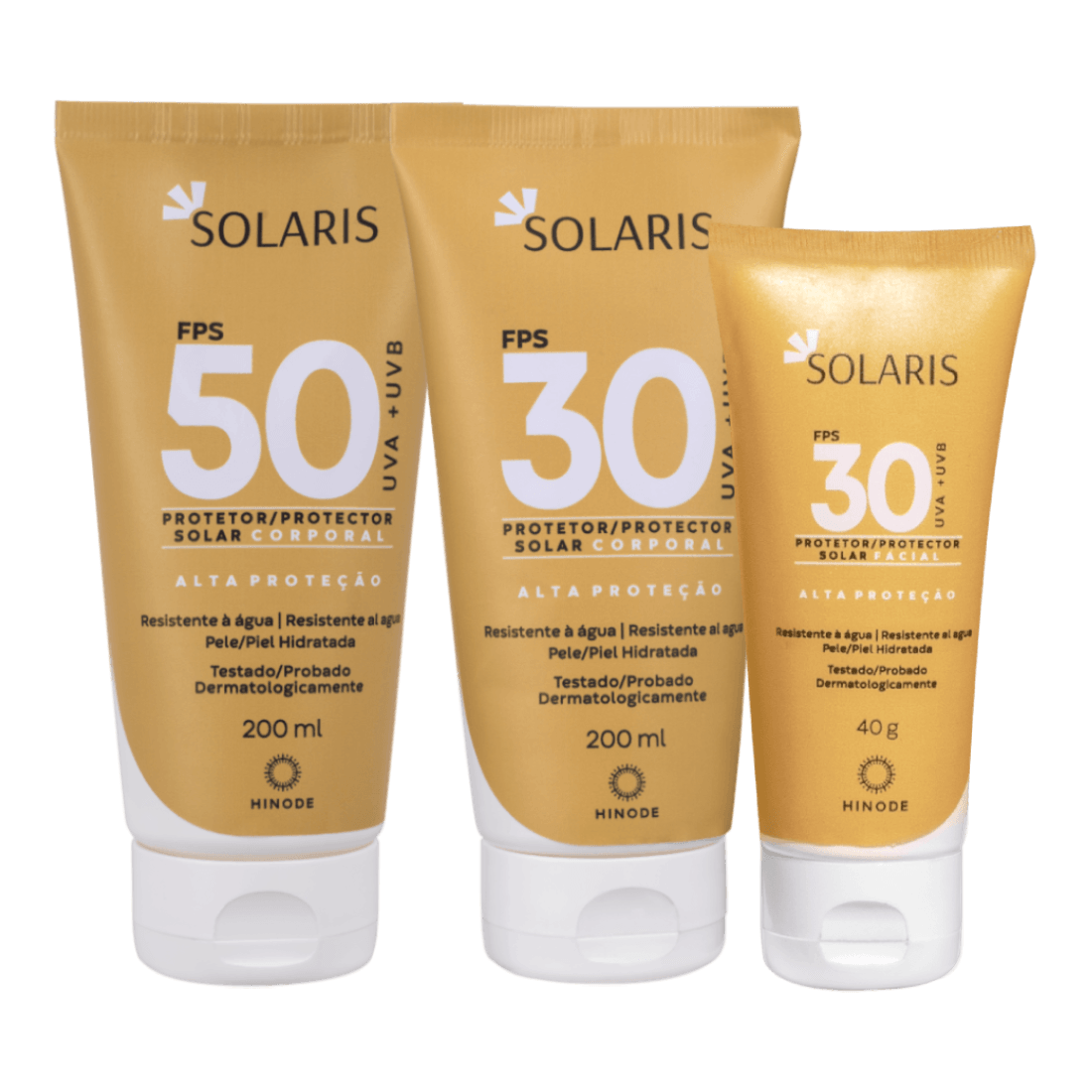 Kit Protetor Solar Corporal e Facial Solaris FPS 50 e 30 Solaris